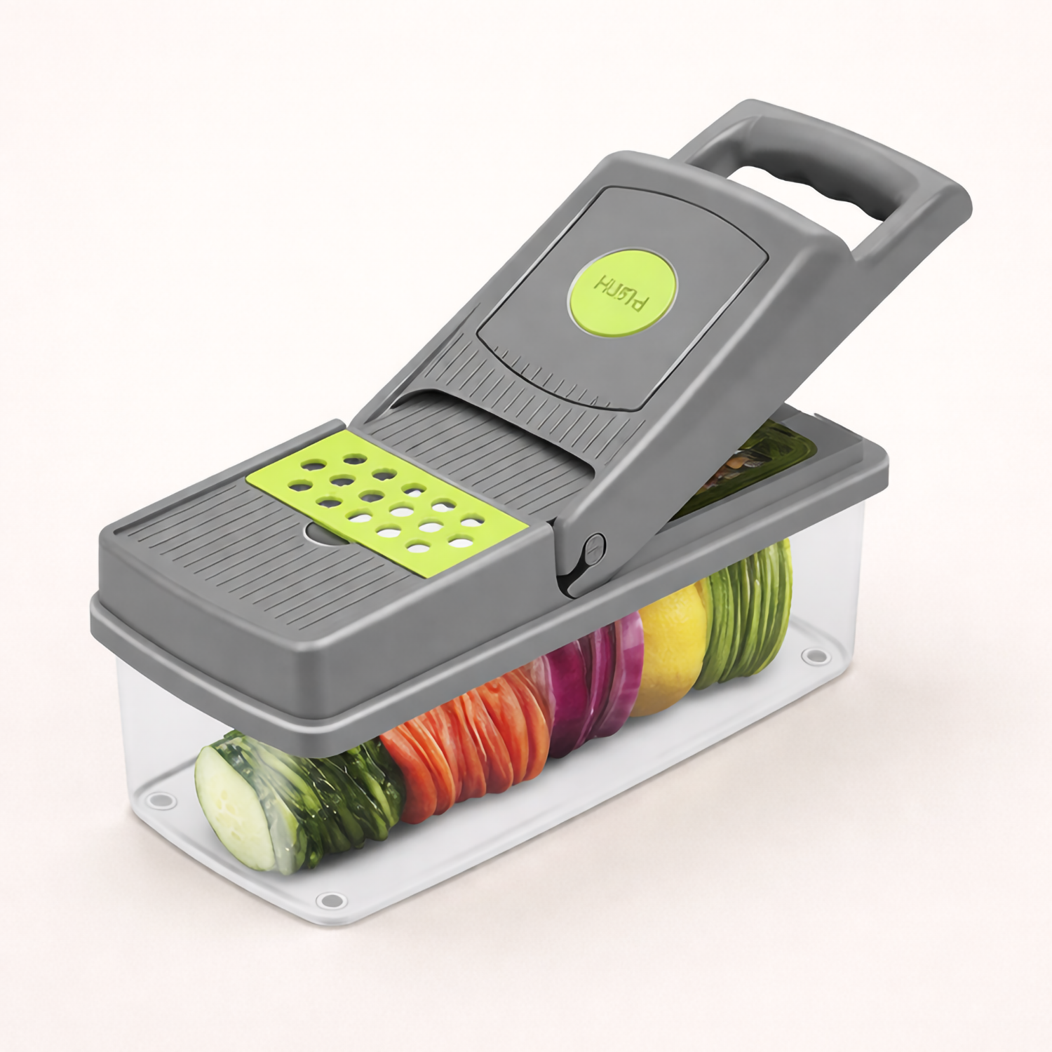 Razatoare fructe si legume, 14 piese, cu maner de protectie