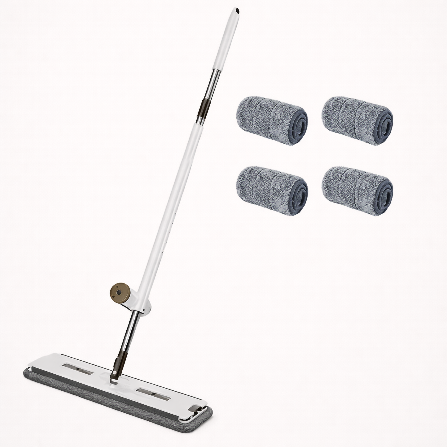 Set mop rotativ cu 2 lavete microfibra