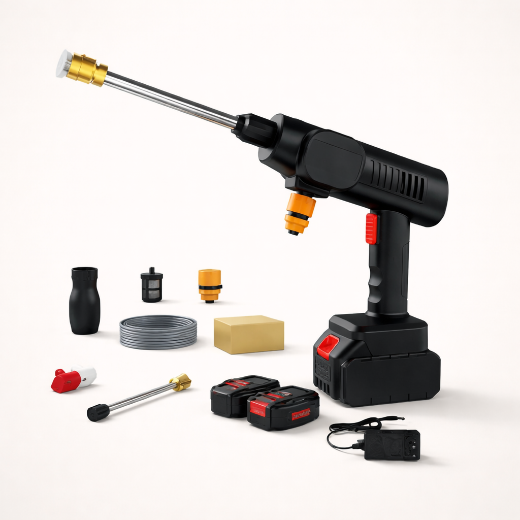 Pistol de spălat cu presiune portabil cu acumulator