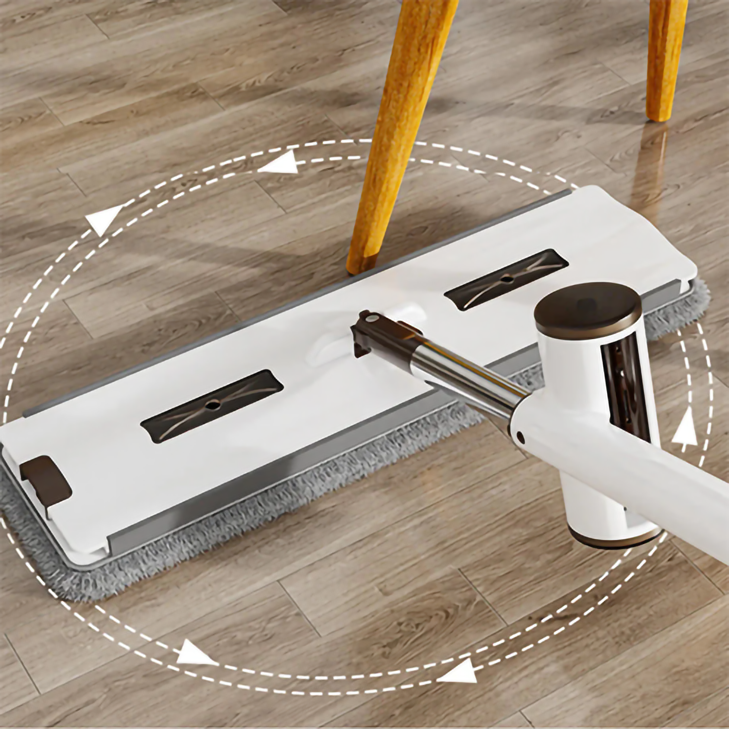 Set mop rotativ cu 2 lavete microfibra